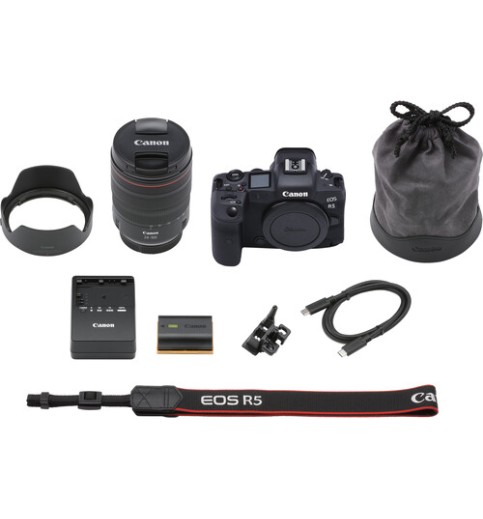 Canon EOS R5 Mirrorless Camera with 24-105mm f/4 Lens