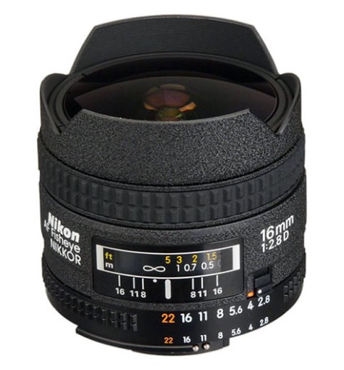 Nikon Af Fisheye-Nikkor 16mm F/2.8d Lens