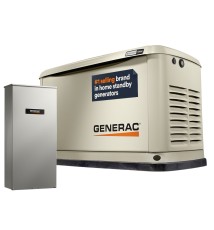 Generac Standby Generator, 10kW | With 16-Circuit Transfer Switch | WiFi Enabled