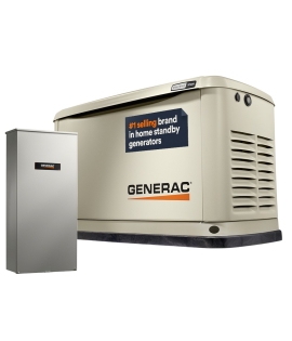Generac Standby Generator, 10kW | With 16-Circuit Transfer Switch | WiFi Enabled