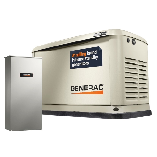 Generac Standby Generator, 22kW | With Whole House Switch | WiFi Enabled