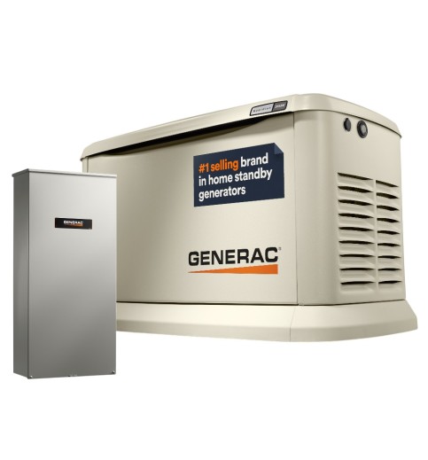 Generac Standby Generator, 26kW | With Whole House Switch | WiFi Enabled