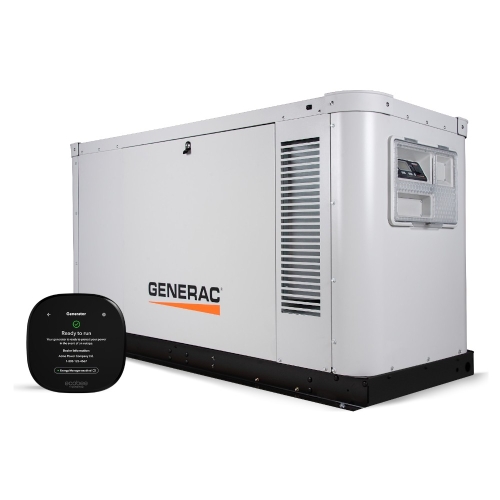 Generac Standby Generator, 48kW | With ecobee by Generac Smart Thermostat | 120/240 V 1-Phase | CA-MA Emissions