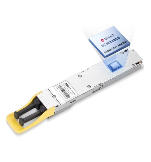 NVIDIA/Mellanox Compatible Dual MPO-12 APC Single-mode OSFP224 InfiniBand XDR Optical Transceiver Module