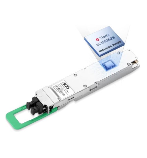 NVIDIA/Mellanox Compatible Dual MPO-12 APC Single-mode OSFP224 InfiniBand XDR Optical Transceiver Module
