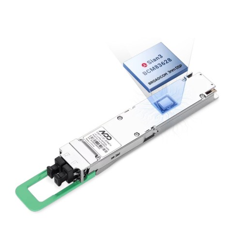 NVIDIA/Mellanox Compatible Dual MPO-12 APC Single-mode OSFP224 InfiniBand XDR Optical Transceiver Module