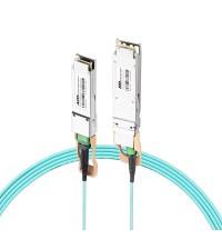 NVIDIA/Mellanox Compatible 200G AOC OSFP Flat Top to QSFP56 850nm InfiniBand HDR Active Optical Cable