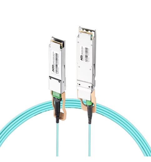 NVIDIA/Mellanox Compatible 200G AOC OSFP Flat Top to QSFP56 850nm InfiniBand HDR Active Optical Cable