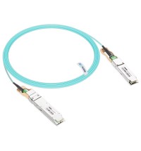 NVIDIA/Mellanox Compatible 200G AOC OSFP Flat Top to QSFP56 850nm InfiniBand HDR Active Optical Cable