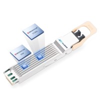 NVIDIA/Mellanox MMA4Z00-NS Compatible 800G 2xSR4/SR8 Twin-port OSFP 850nm MMF Transceiver (Broadcom DSP & VCSEL, Finned Top, Dual MPO-12/APC, 980-9I510-00NS00)