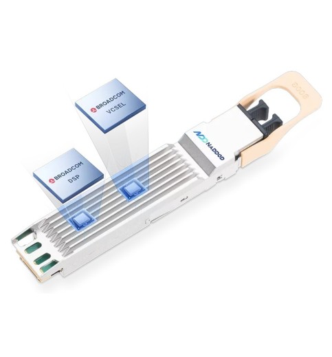 NVIDIA/Mellanox MMA4Z00-NS Compatible 800G 2xSR4/SR8 Twin-port OSFP 850nm MMF Transceiver (Broadcom DSP & VCSEL, Finned Top, Dual MPO-12/APC, 980-9I510-00NS00) NVIDIA/Mellanox MMA4Z00-NS Compatible 800G 2xSR4/SR8 Twin-port OSFP 850nm MMF Transceiver (Broadcom DSP & VCSEL, Finned Top, Dual MPO-12/APC, 980-9I510-00NS00)