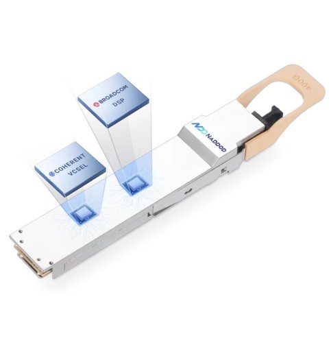 NVIDIA/Mellanox MMA4Z00-NS400 Compatible 400G SR4 Single-port OSFP 850nm MMF Transceiver (Broadcom/Coherent VCSEL & Broadcom DSP, Flat Top/RHS, MPO-12/APC, 980-9I51S-00NS00) NVIDIA/Mellanox MMA4Z00-NS400 Compatible 400G SR4 Single-port OSFP 850nm MMF Transceiver (Broadcom/Coherent VCSEL & Broadcom DSP, Flat Top/RHS, MPO-12/APC, 980-9I51S-00NS00)