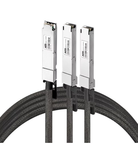NVIDIA/Mellanox Compatible 1.6T DAC OSFP224 IHS/Finned Top to 2x800G OSFP224 RHS/Flat Top InfiniBand XDR Passive Copper Splitter Cable