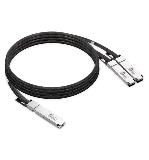 NVIDIA/Mellanox Compatible 1.6T DAC OSFP224 IHS/Finned Top to 2x800G OSFP224 RHS/Flat Top InfiniBand XDR Passive Copper Splitter Cable