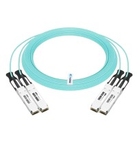 NVIDIA/Mellanox MFS1S90-H Compatible 2x200G AOC 2xQSFP56 to 2xQSFP56 InfiniBand HDR Active Optical Splitter H-Cable