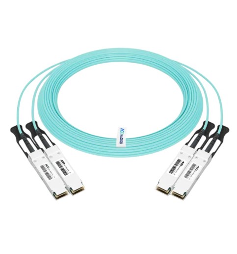 NVIDIA/Mellanox MFS1S90-H Compatible 2x200G AOC 2xQSFP56 to 2xQSFP56 InfiniBand HDR Active Optical Splitter H-Cable NVIDIA/Mellanox MFS1S90-H Compatible 2x200G AOC 2xQSFP56 to 2xQSFP56 InfiniBand HDR Active Optical Splitter H-Cable