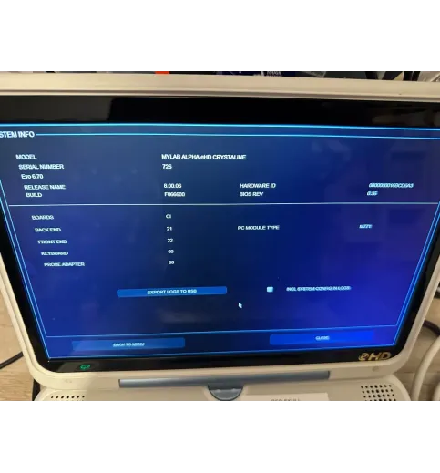 Esaote Mylab Alpha Portable Ultrasound