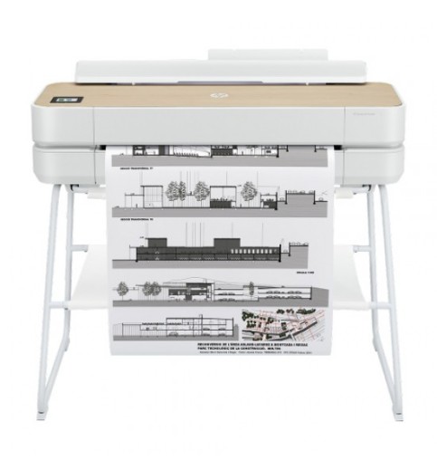 HP DesignJet Studio Steel Large Format Wireless Plotter Printer - 36 with High-Tech Steel Design
