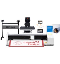Roland GS2-24 Cutter with MAXX20 Heat Press and Accessories