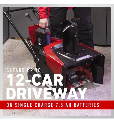 TORO 60V MAX 21 in. (53 cm) Power Clear e21 Single-Stage Snow Blower - 7.5Ah Battery Included