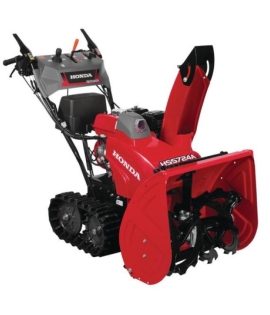 Honda 24 in Two-Stage Hydrostatic Track Drive Electric Start Gas Powered Snow Blower with Electric Joystick Chute Control Honda 24 in Two-Stage Hydrostatic Track Drive Electric Start Gas Powered Snow Blower with Electric Joystick Chute Control