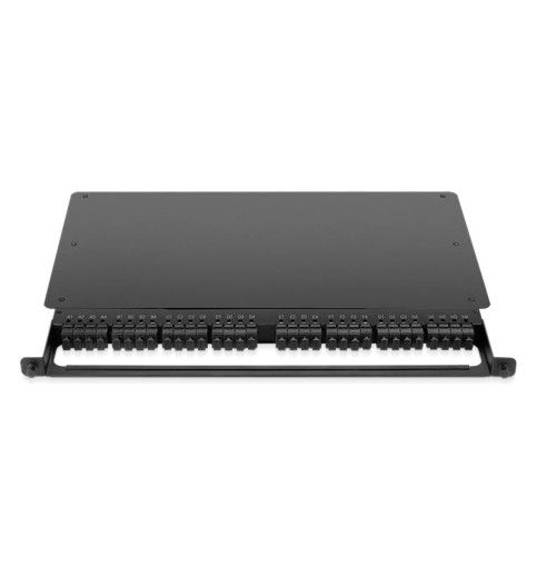 0.5U Rack Mount Enclosure Loaded with 32x8F MPO Adapters, Male to Male, 128 Fibers, OS2 Single Mode, Type 4, 0.35dB Max 0.5U Rack Mount Enclosure Loaded with 32x8F MPO Adapters, Male to Male, 128 Fibers, OS2 Single Mode, Type 4, 0.35dB Max