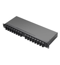 1U Shuffle Box Rack Mount Enclosure Loaded 48x8F MPO Adapter, Male-Male, 192 Fibers, Multimode (OM4), Type 4, 0.35dB Max