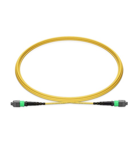 MTP®-24 APC(Female) to MTP®-24 APC(Female) 24 Fibers Single-mode (OS2) Jumper, Type A, LSZH, 3.0mm, Max IL ≤ 0.35dB, Yellow MTP®-24 APC(Female) to MTP®-24 APC(Female) 24 Fibers Single-mode (OS2) Jumper, Type A, LSZH, 3.0mm, Max IL ≤ 0.35dB, Yellow