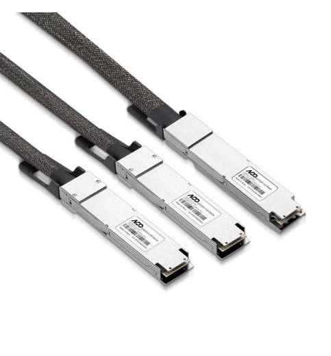 NVIDIA/Mellanox Compatible 1.6T DAC OSFP224 IHS/Closed Finned Top 8x200G PAM4 to 2x800G OSFP224 RHS/ Flat Top 4x200G PAM4 InfiniBand XDR Passive Direct Attach Copper Splitter Cable