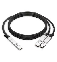 NVIDIA/Mellanox Compatible 1.6T DAC OSFP224 IHS/Closed Finned Top 8x200G PAM4 to 2x800G OSFP224 RHS/ Flat Top 4x200G PAM4 InfiniBand XDR Passive Direct Attach Copper Splitter Cable