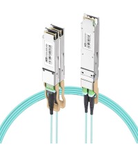 NVIDIA/Mellanox MFA7U10-H003 (980‑9I41X‑00H003) Compatible 400G AOC OSFP IHS/Finned Top 8x50G PAM4 to 2x200G QSFP56 4x50G PAM4 InfiniBand HDR Active Optical Splitter Cable