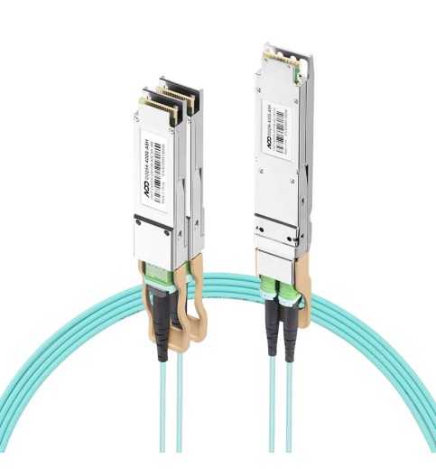 NVIDIA/Mellanox MFA7U10-H003 (980‑9I41X‑00H003) Compatible 400G AOC OSFP IHS/Finned Top 8x50G PAM4 to 2x200G QSFP56 4x50G PAM4 InfiniBand HDR Active Optical Splitter Cable NVIDIA/Mellanox MFA7U10-H003 (980‑9I41X‑00H003) Compatible 400G AOC OSFP IHS/Finned Top 8x50G PAM4 to 2x200G QSFP56 4x50G PAM4 InfiniBand HDR Active Optical Splitter Cable