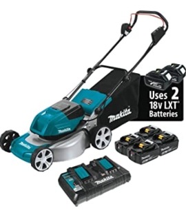 Makita 18V X2 LXT Lithium-Ion 36V 17 Cordless Lawn Mower Kit Brushless Angle Grinder