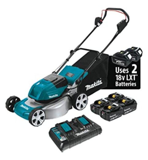 Makita 18V X2 LXT Lithium-Ion 36V 17 Cordless Lawn Mower Kit Brushless Angle Grinder
